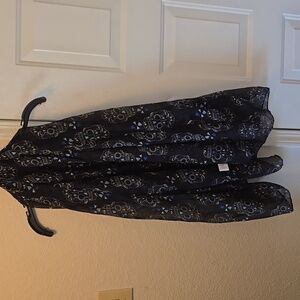 Black sheer sugar skull scarf